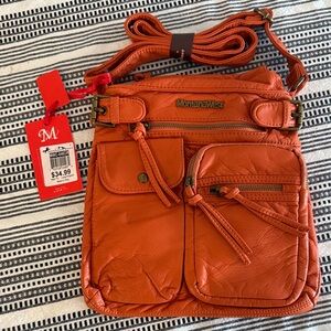 Montana West Vibrant Orange Crossbody Bag